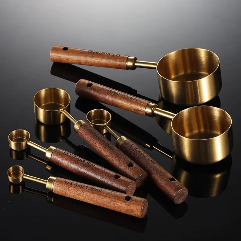 Prestinox - Set personalizzato di lusso 8 pezzi – Legno massello di rovere & acciaio inossidabile