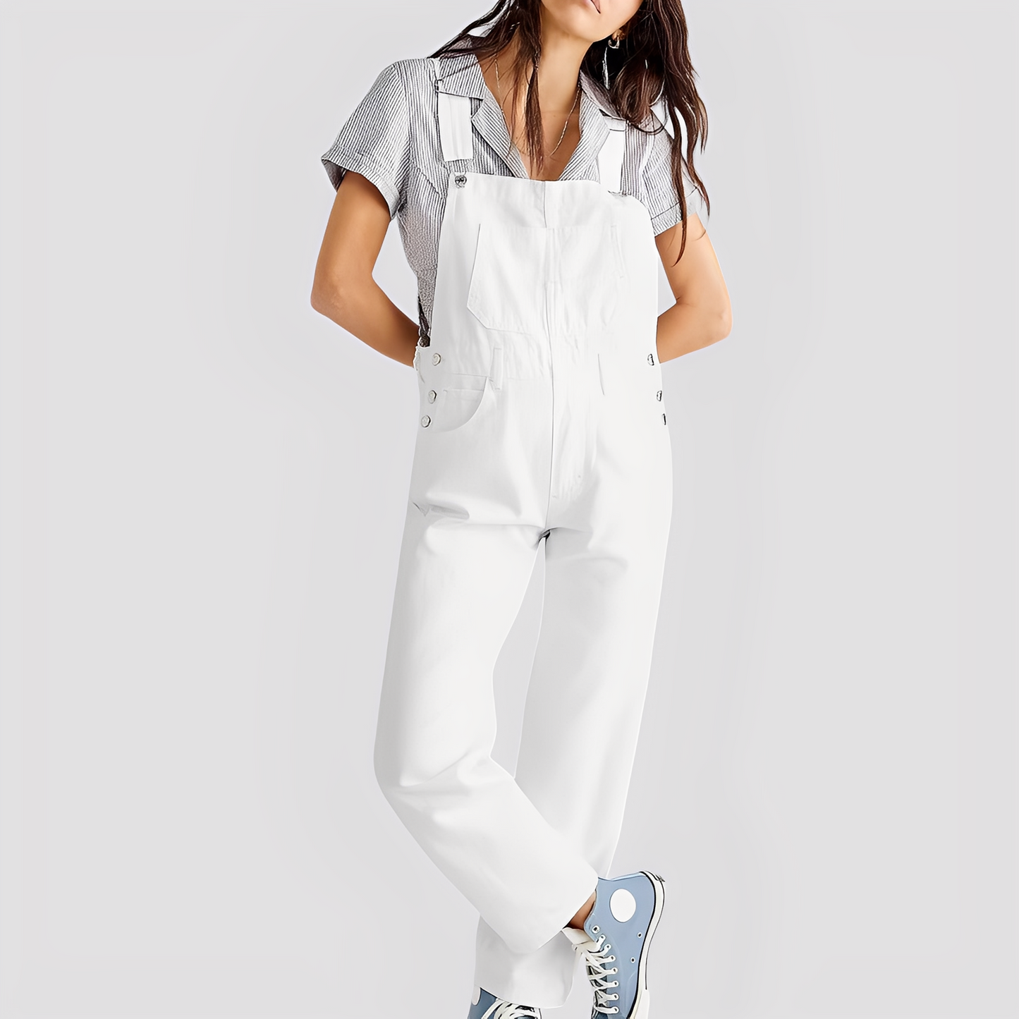 Koralie - Salopette in Jeans Classica e Larga per Donne