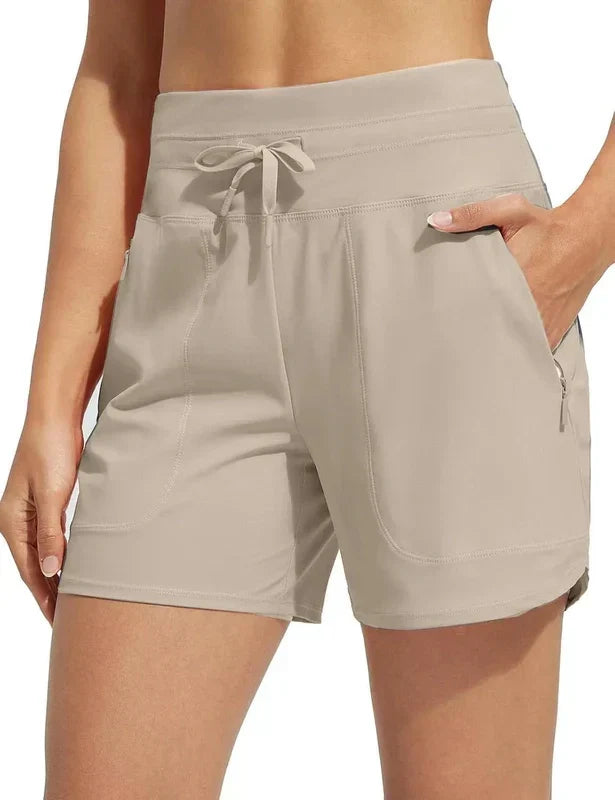 Shorts sportivi per donne – Pantaloni comodi per il tempo libero e l'allenamento con tasche