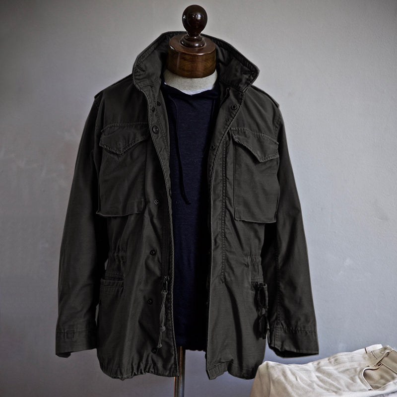 Nathan - Giacca Militare Elegante in Verde Scuro per Uomini | Design Senza Tempo
