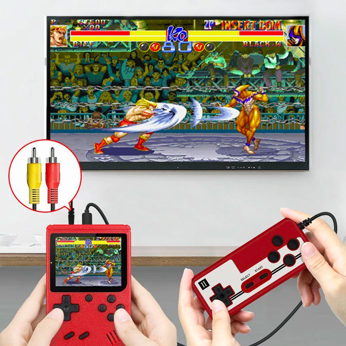 Jeuxium - RetroMaster 400X – Console di gioco con 400 giochi classici e connessione TV