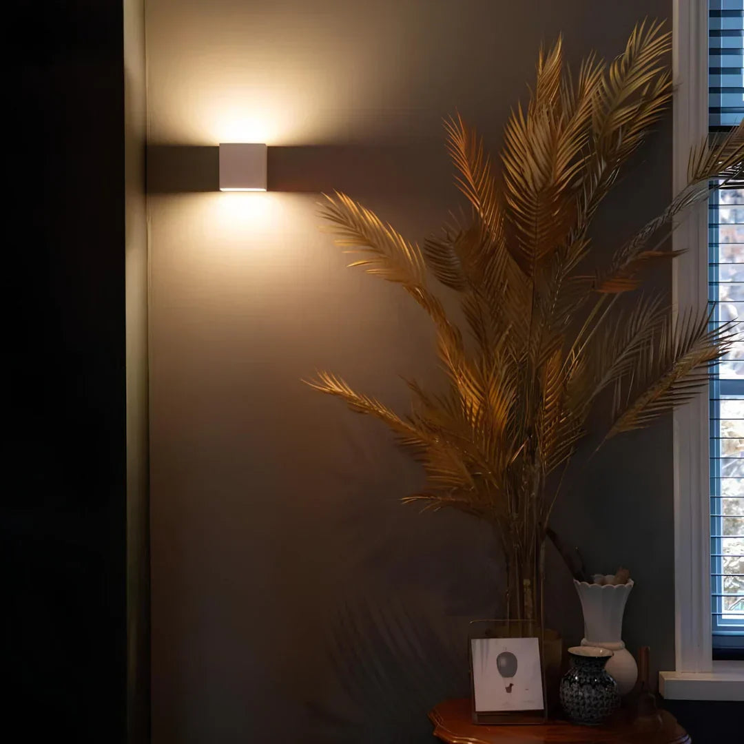 Marzelle - Lampada da parete di design Cube senza fili