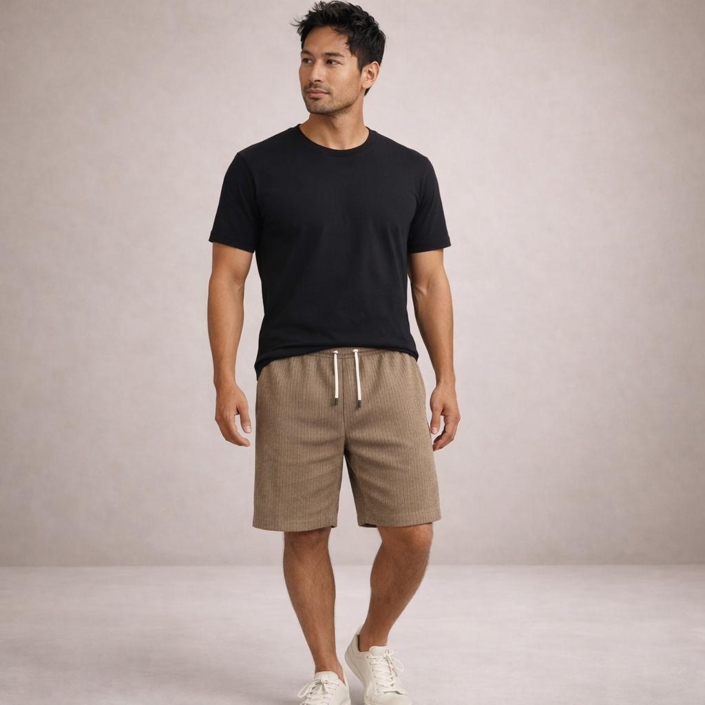 Pantaloni corti estivi casual per uomo con coulisse – Pantaloni leggeri per il tempo libero traspiranti e comodi