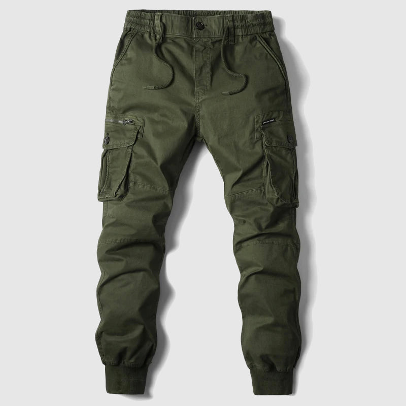 Marcel - Pantaloni Cargo Jogger per Uomo, Nero, Taglio Casual