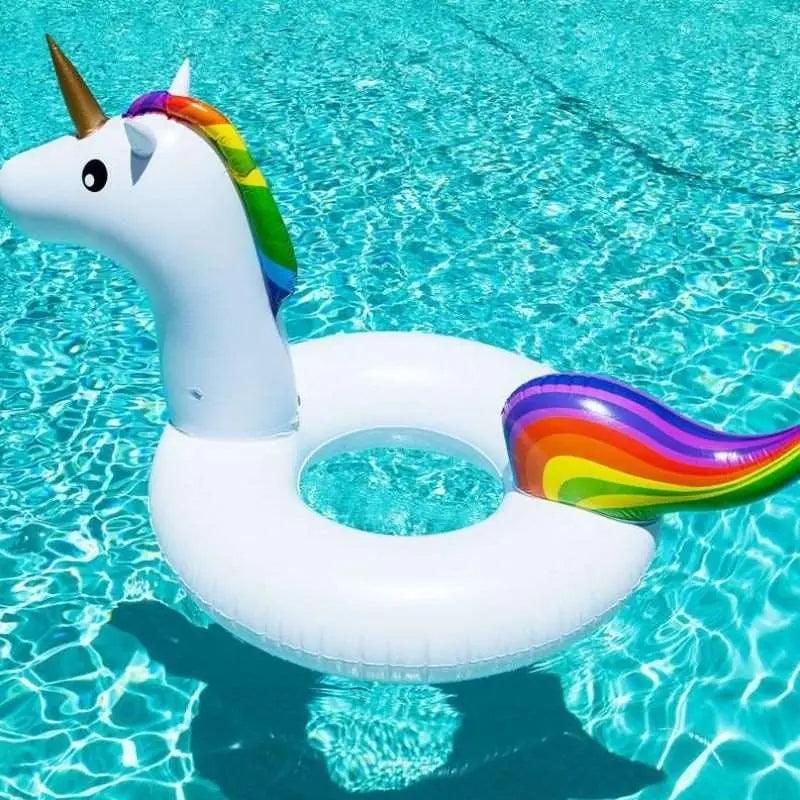 Solivie - Anello da nuoto unicorno piccolo