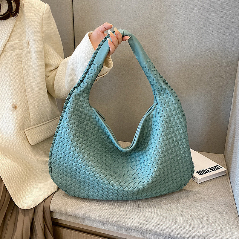 Dévia - Borsa a spalla in eco-pelle intrecciata