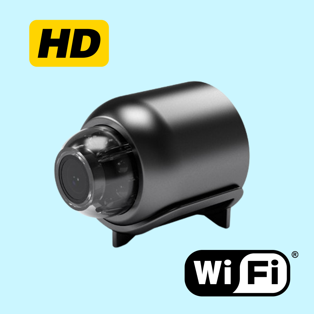 MiniVigi - Mini-Camera Wi-Fi impermeabile 1080P con visione notturna a 160°
