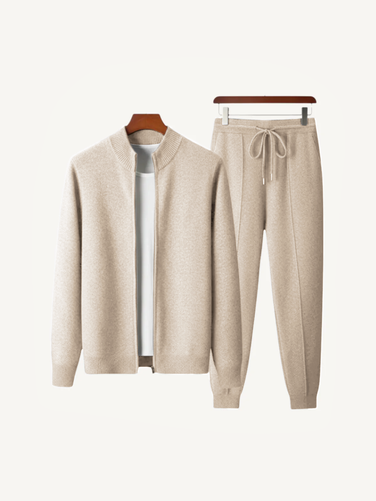 Elegante Set Lounge da Uomo – Cardigan & Pantaloni Jogging Confortevoli & Moderni