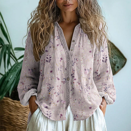 gilet boho donna floreale