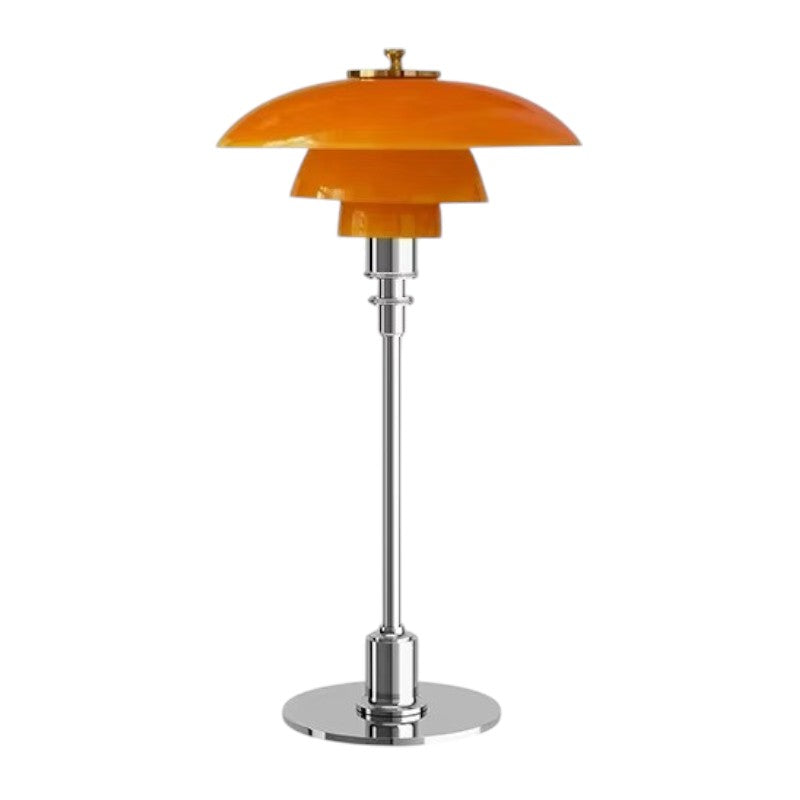 Lampada da tavolo vintage con paralume a fungo – Elegante lampada di design retro per soggiorno e camera da letto