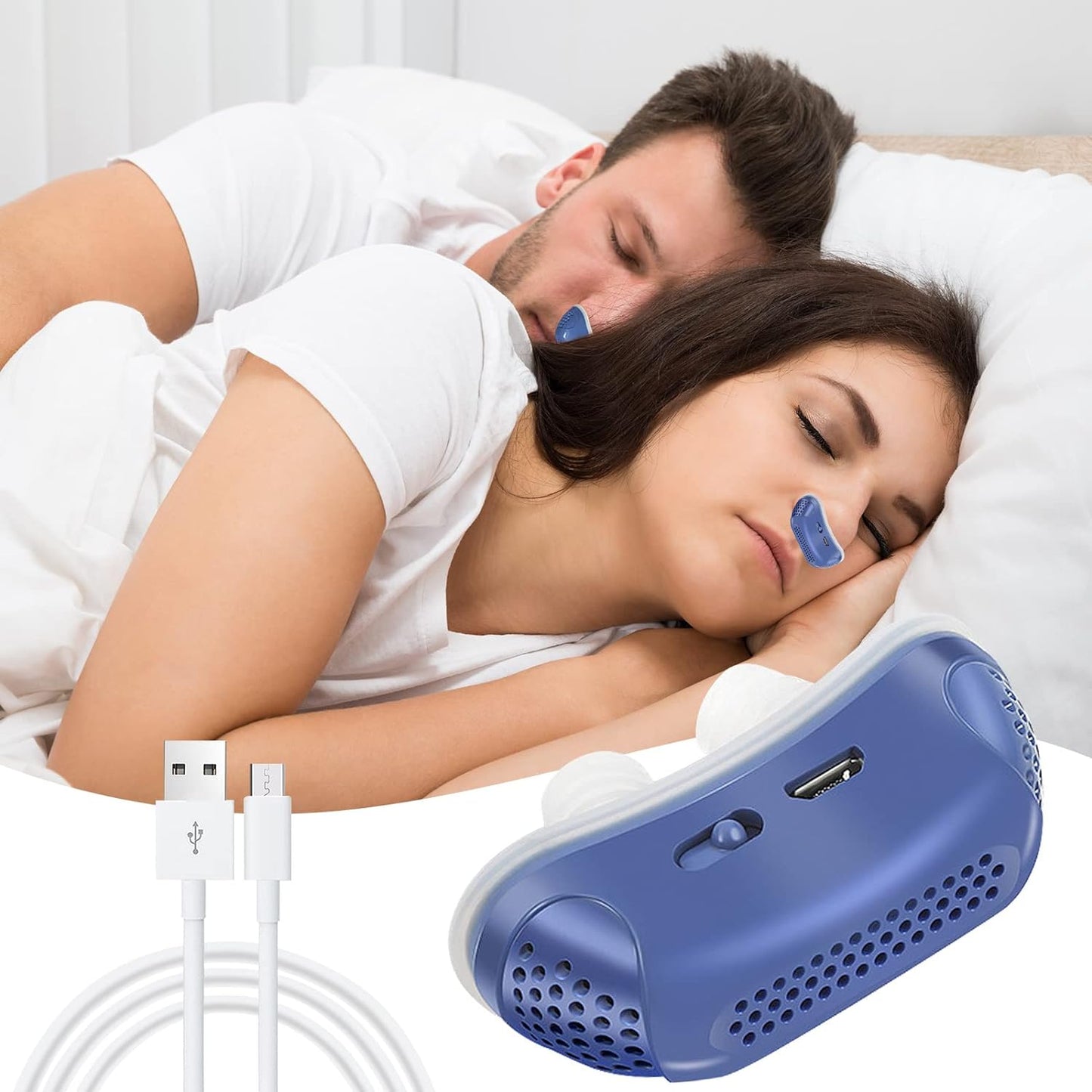 Respilux - Micro dispositivo CPAP per apnea notturna in viaggio e anti russamento – Alternativa al CPAP