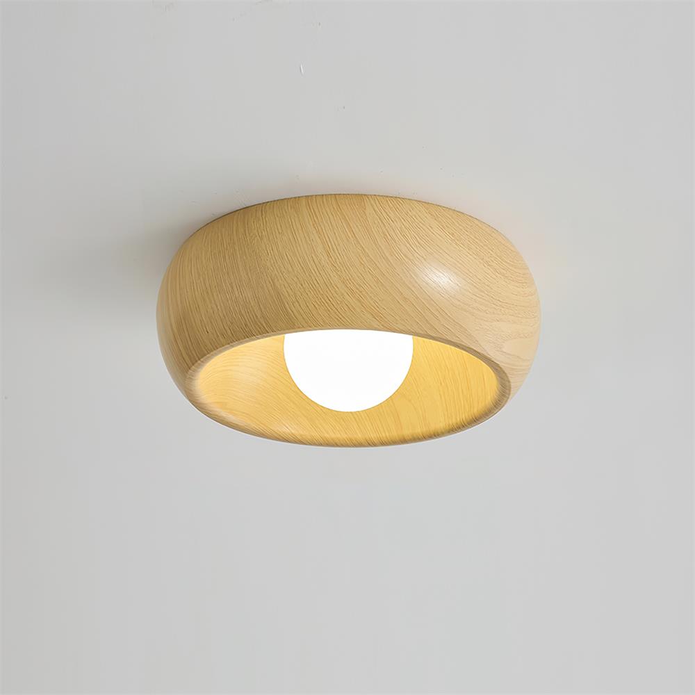 LigneNature - Lampada da soffitto moderna minimalista effetto legno