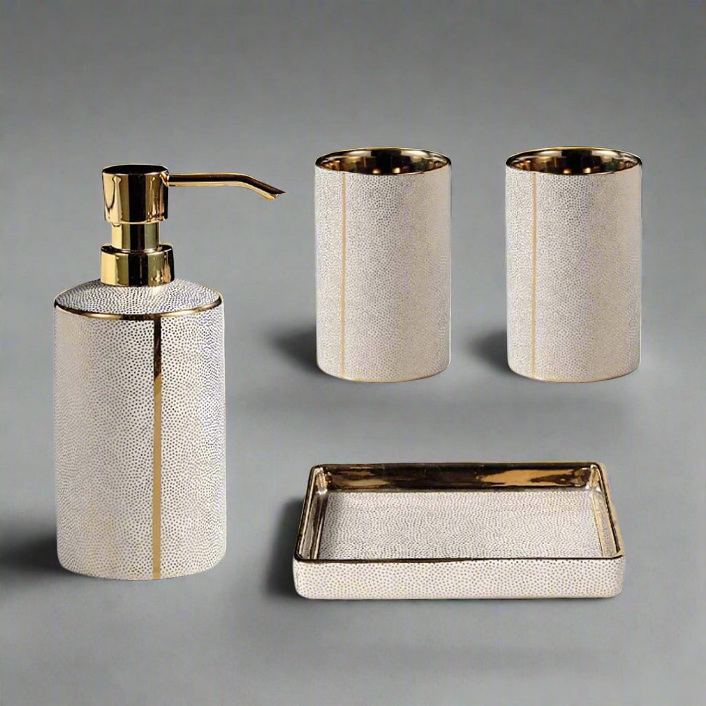 Céravie - Set da bagno in ceramica lussuoso – 4 pezzi