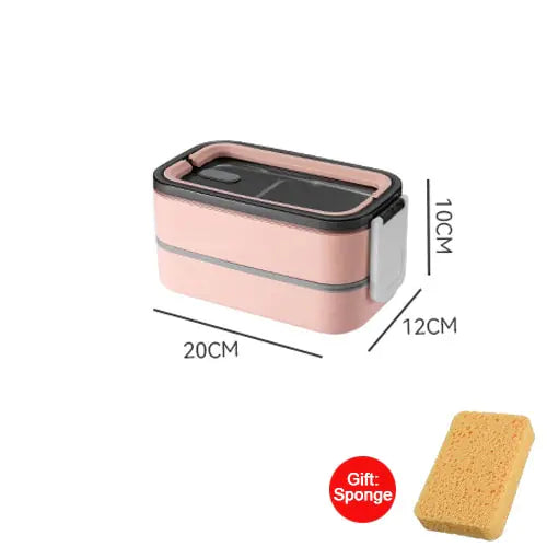 Lunchbox a prova di fuoriuscita con inserto in acciaio inox – Scatola Bento per ufficio, scuola e viaggio