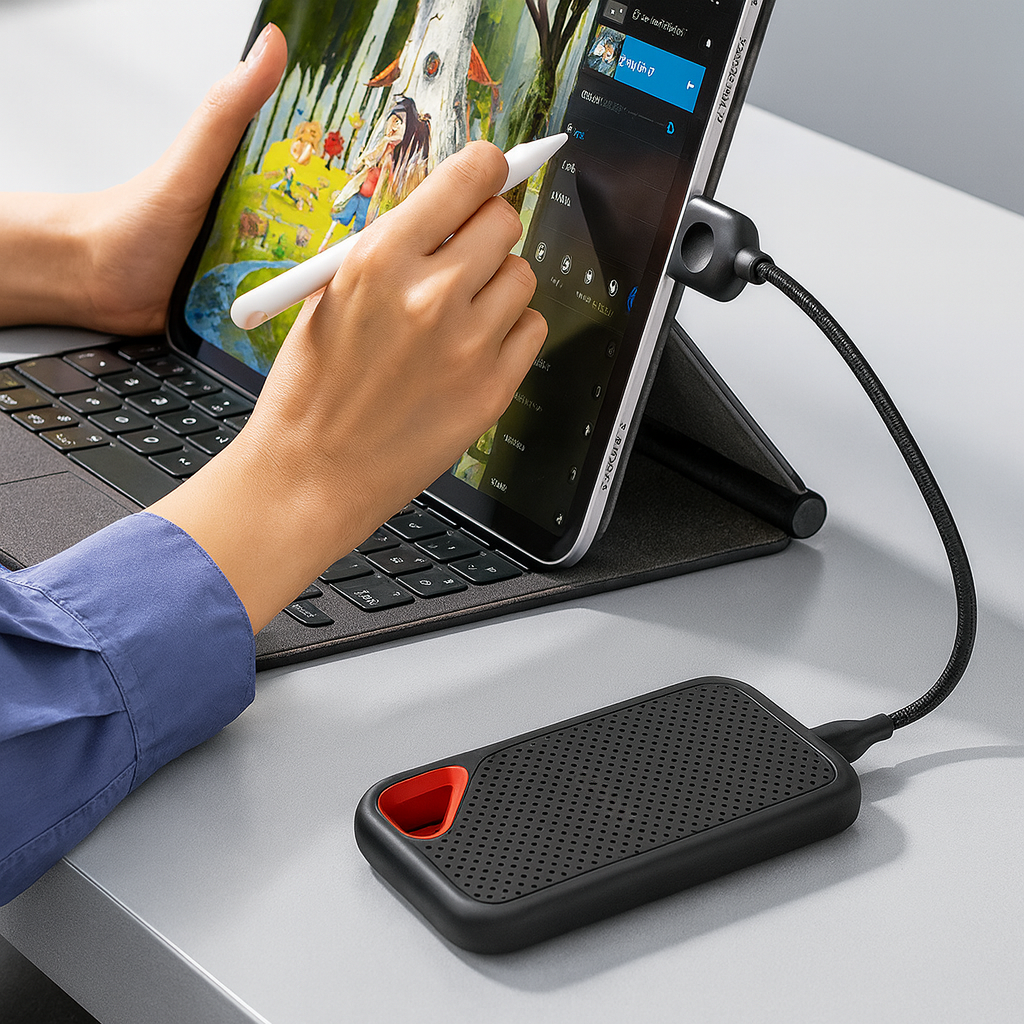SSD Esterna Portatile con USB-C e USB 3.1 – Memoria Veloce per PC, Mac e Smartphone