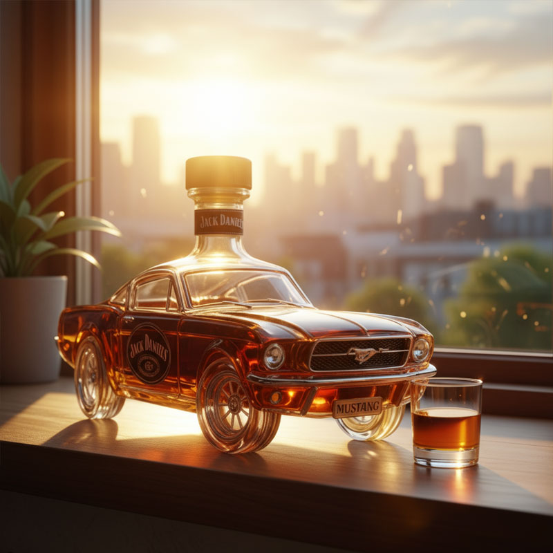 caraffa whisky mustang regalo uomo
