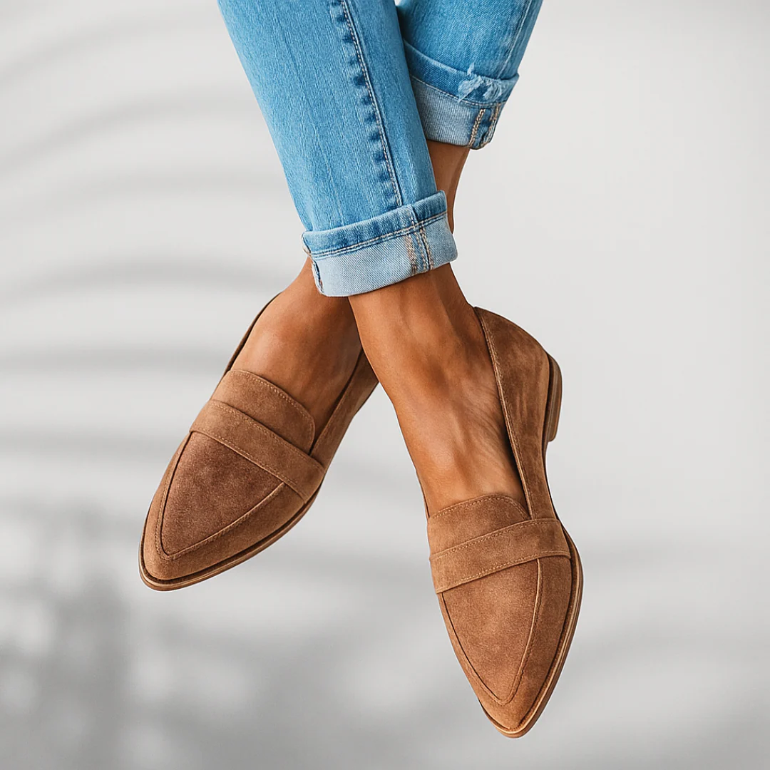Elegante Slip-On Loafer per Donne – Comode Ballerine a Punta
