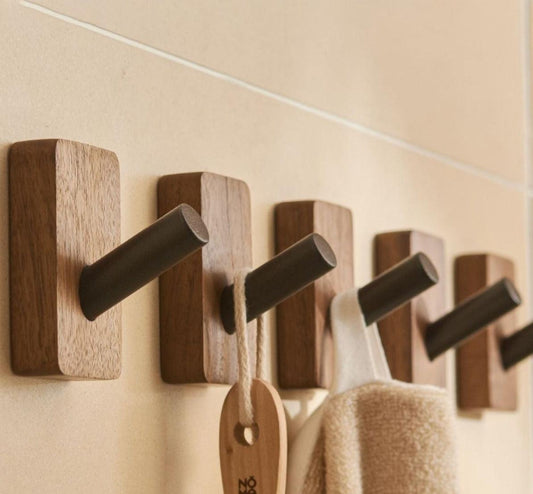Autocroch - Ganci in Legno Autoadesivi