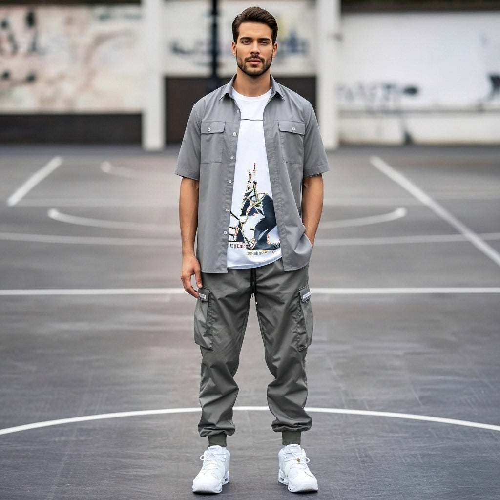 Raphaël - Pantaloni Jogging Cargo da Uomo
