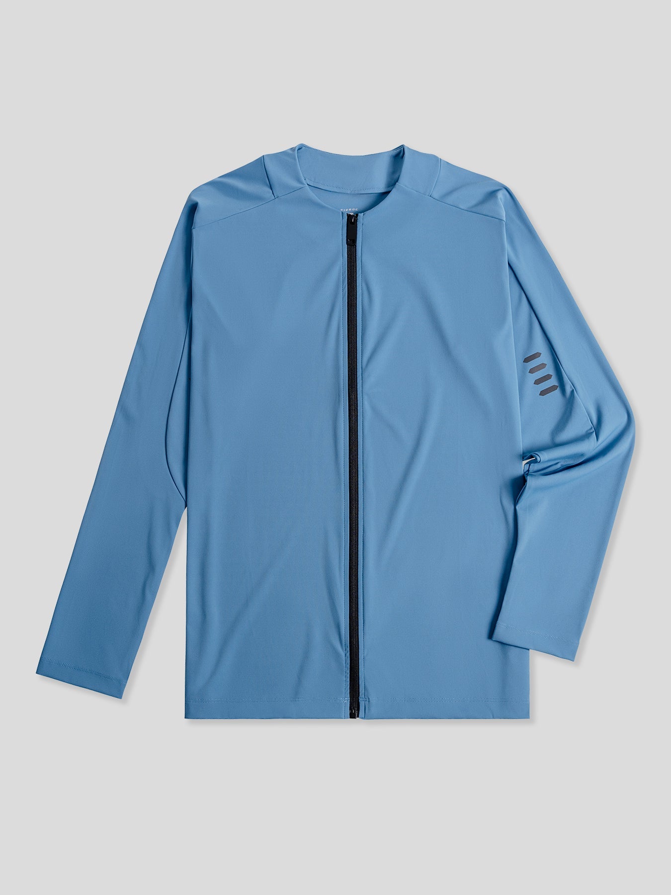 Maëlric - Giacca sportiva SmoothBlend con materiale ad asciugatura rapida per corsa e fitness con colletto a zip