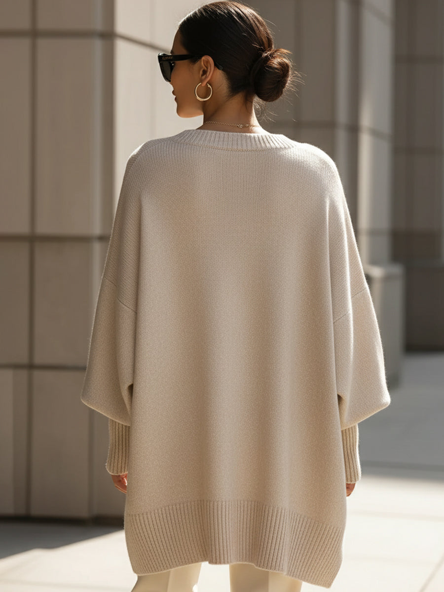 Améthys - Maglione oversize per donne, elegante e chic, eleganza senza sforzo