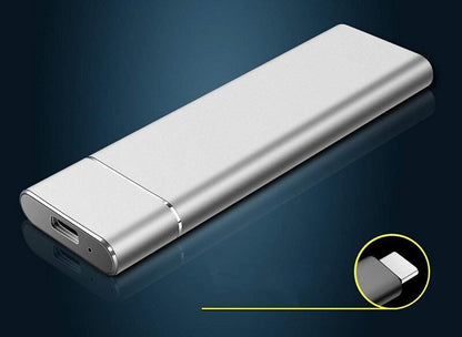 SSD Esterno Ultra Sottile con USB-C – Memoria Veloce per Laptop, Smartphone e Viaggi