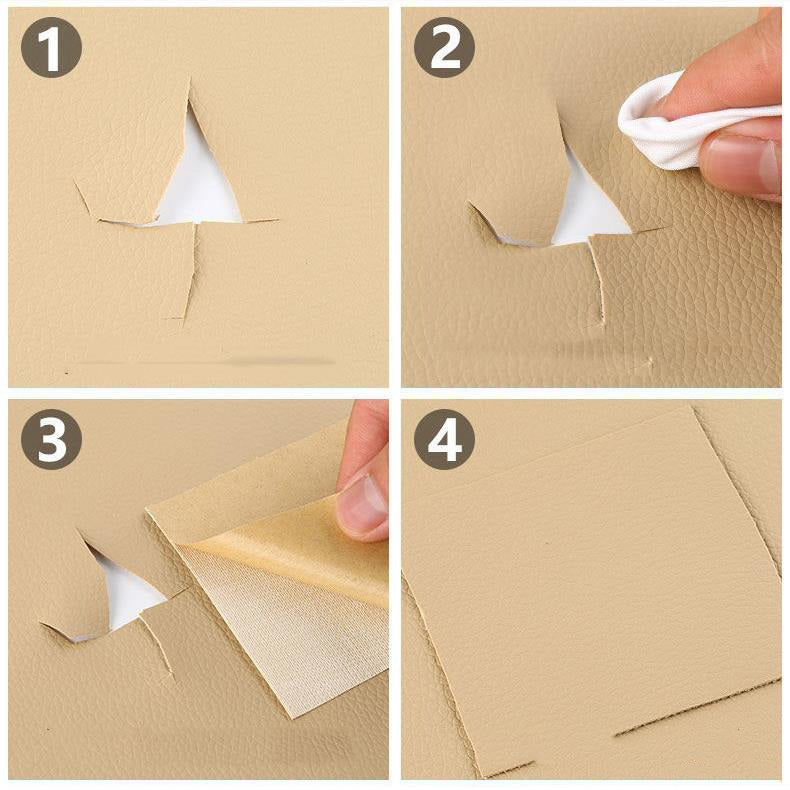Fixel - Patch di riparazione in PU cuoio autoadesivo – Impermeabile e Resistente