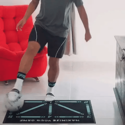 Trainix - Tappeto da allenamento professionale per calcio e programma di allenamento video interattivo
