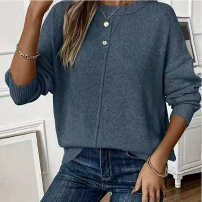 Florémyra - Maglione primaverile senza tempo in maglia leggera con maniche lunghe per donne