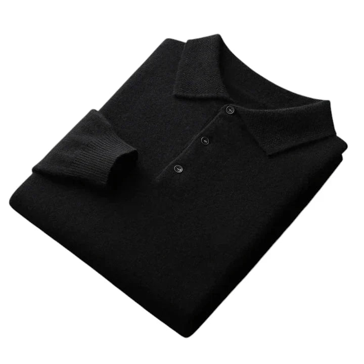 polo uomo cashmere maniche lunghe