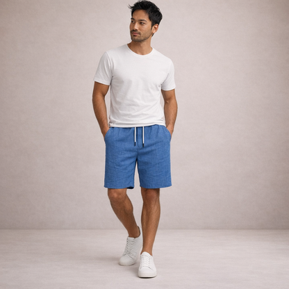 Pantaloni corti estivi casual per uomo con coulisse – Pantaloni leggeri per il tempo libero traspiranti e comodi