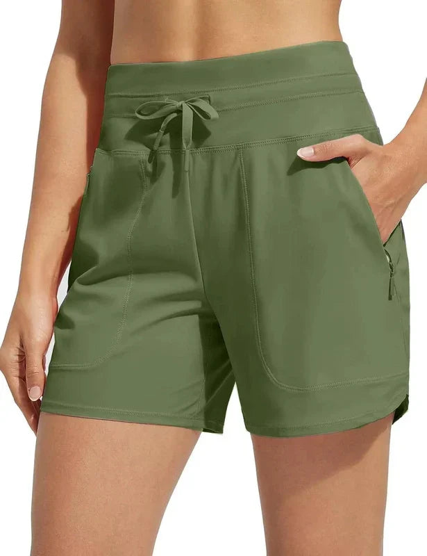 Shorts sportivi per donne – Pantaloni comodi per il tempo libero e l'allenamento con tasche