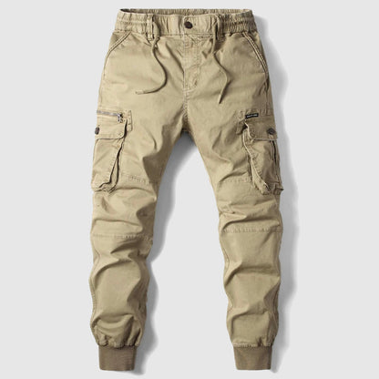 Marcel - Pantaloni Cargo Jogger per Uomo, Nero, Taglio Casual