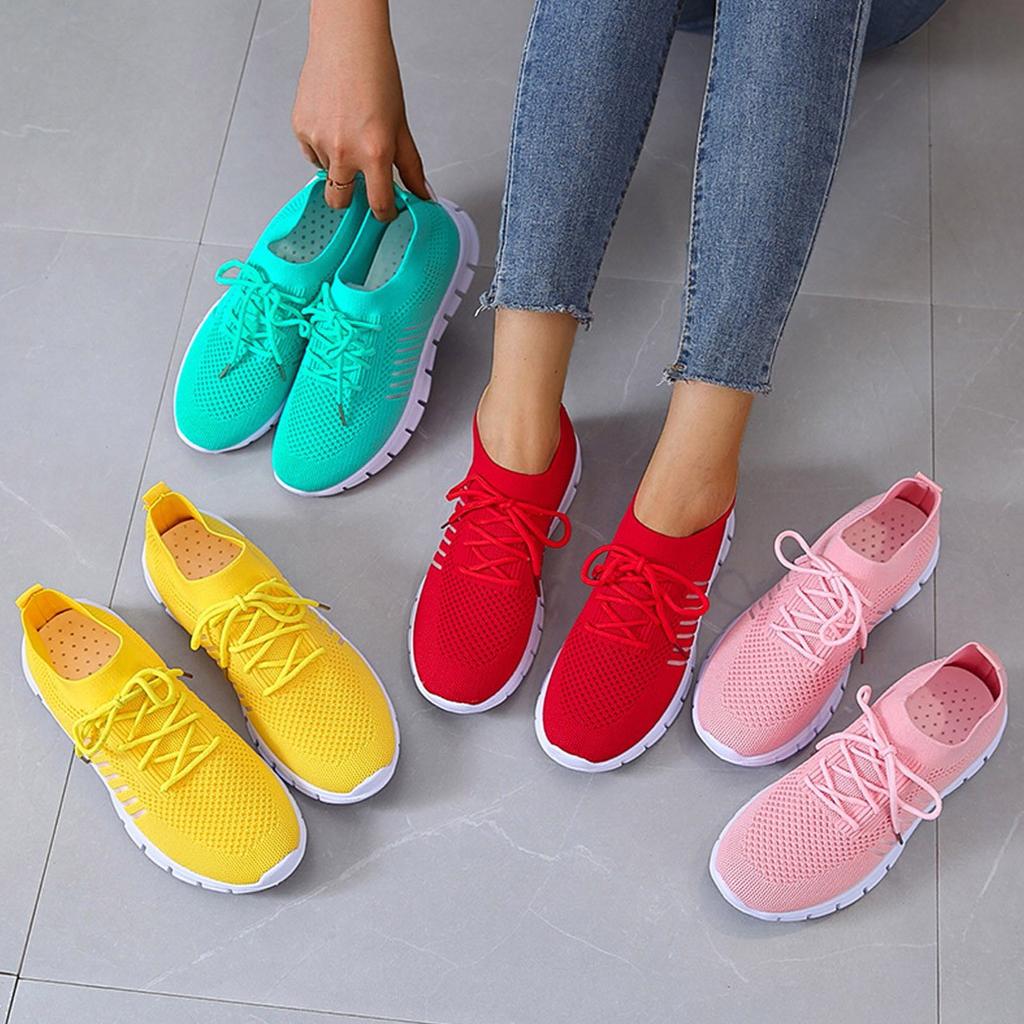 Sneaker da donna traspiranti con suola in memory – Scarpe leggere in mesh per il quotidiano e il comfort