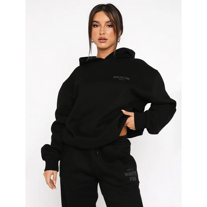 Félicie - Set di tute sportive casual per donne | Felpa con cappuccio & Pantaloni da jogging | Morbido rivestimento in fleece