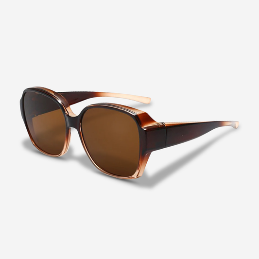 Elegante occhiali da sole oversize per donne – Design classico con dettaglio oro e protezione UV400