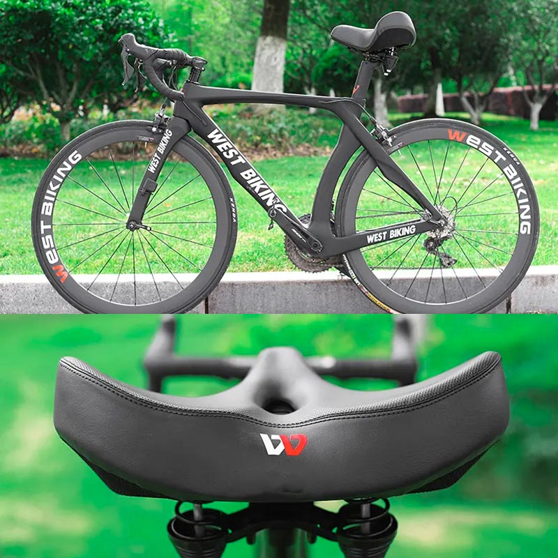 sella bici ergonomica extra larga comfort