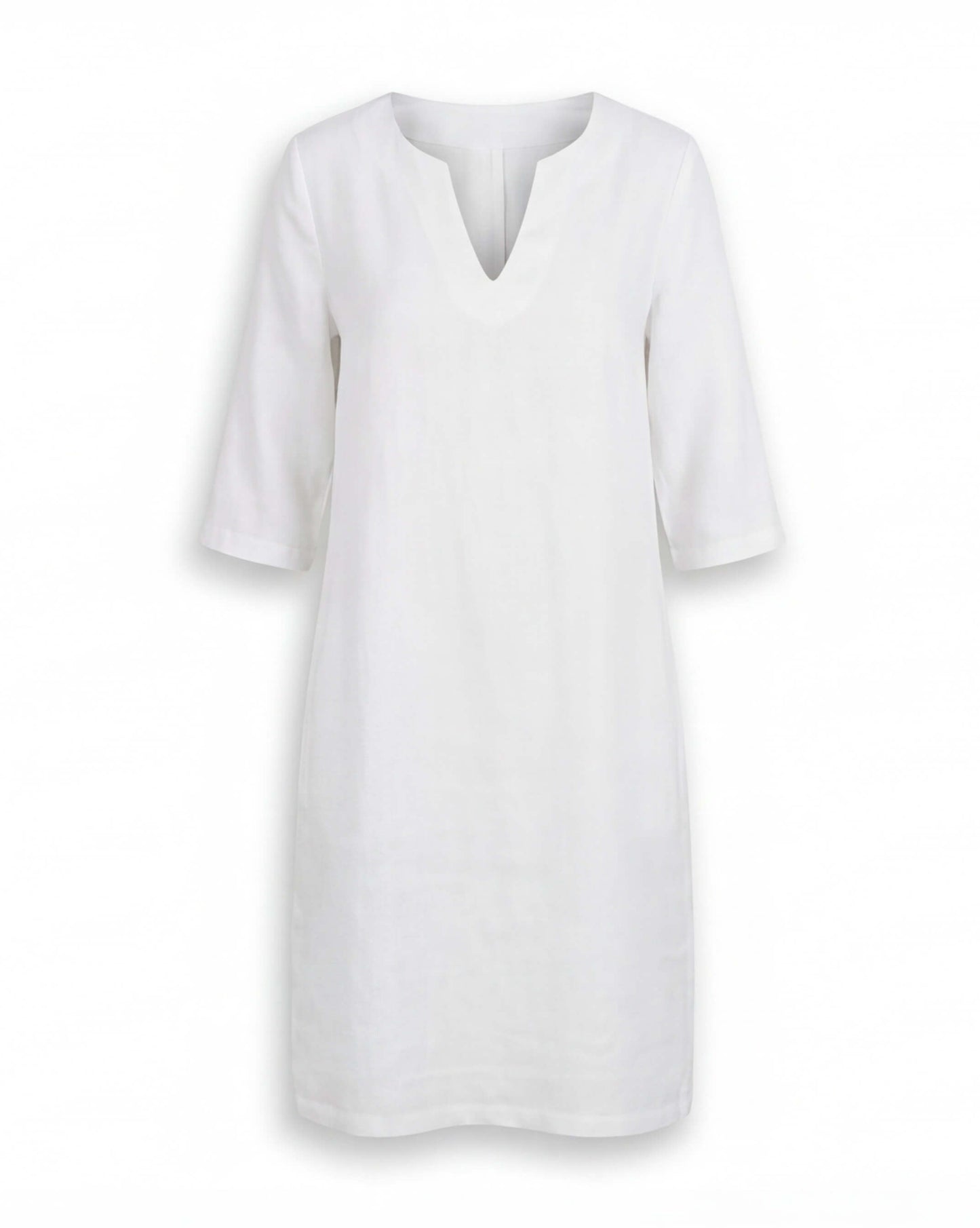 Abito estivo leggero per donne – Vestito arioso con scollatura a V e vestibilità comoda