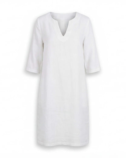 Abito estivo leggero per donne – Vestito arioso con scollatura a V e vestibilità comoda