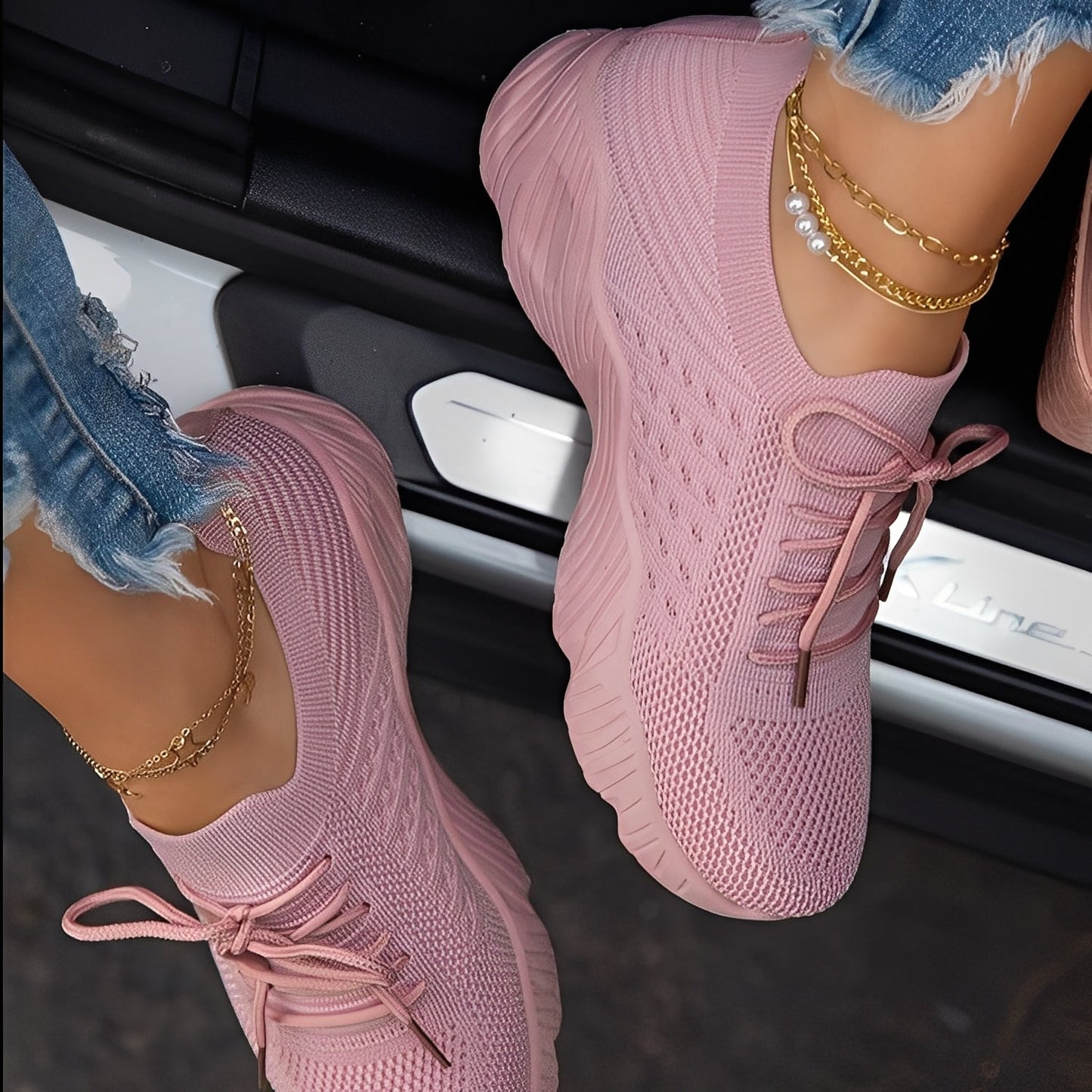 Daphnéa - Sneakers ortopediche in mesh per donne