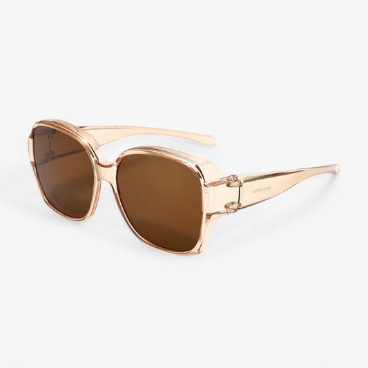 Elegante occhiali da sole oversize per donne – Design classico con dettaglio oro e protezione UV400