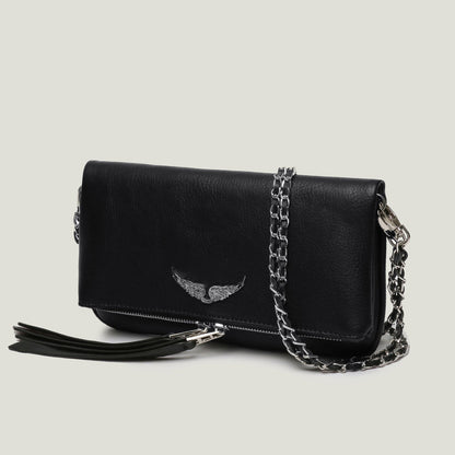 Elegante borsa a spalla con catena e design trapuntato – Borsa a tracolla stilosa per donne