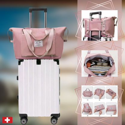 Grande borsa da viaggio per donne con scomparto per scarpe – Borsa da viaggio pieghevole per bagaglio a mano e weekend