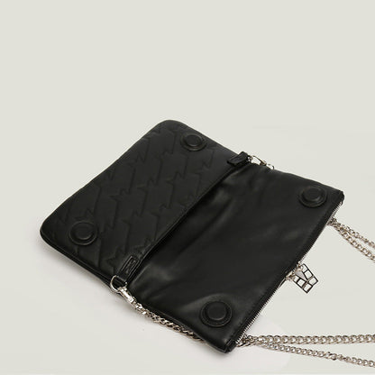 Elegante borsa a spalla con catena e design trapuntato – Borsa a tracolla stilosa per donne