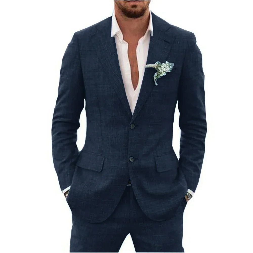 Joachim - Completo in lino superleggero e casual per uomini