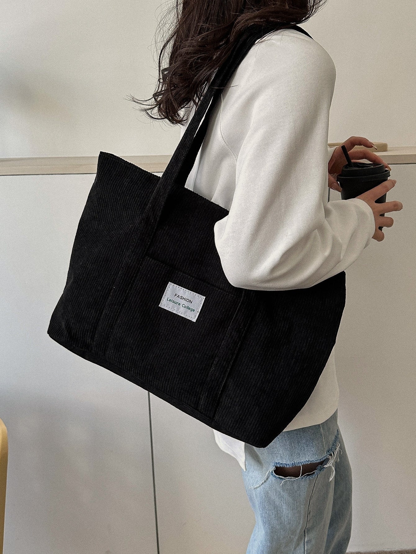 Cabaséa - Grande borsa in corda | Zaino | Ideale per scuola, studenti e lavoro
