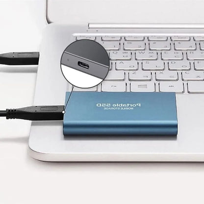 SSD Portatile Ultraflato con USB-C – Memoria Esterna Veloce per PC, Laptop e Smartphone