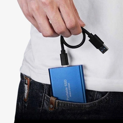 SSD Portatile Ultraflato con USB-C – Memoria Esterna Veloce per PC, Laptop e Smartphone