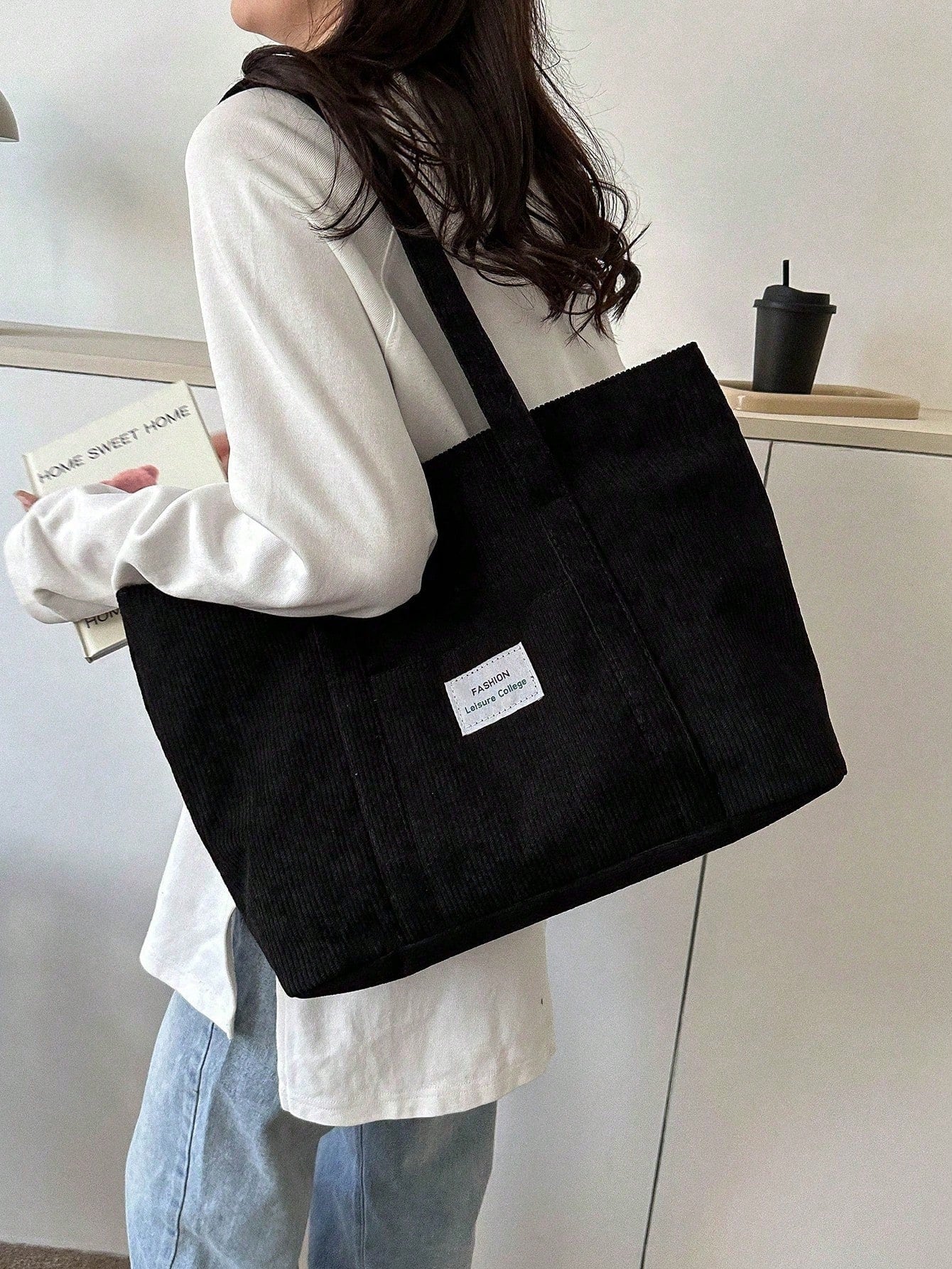 Cabaséa - Grande borsa in corda | Zaino | Ideale per scuola, studenti e lavoro