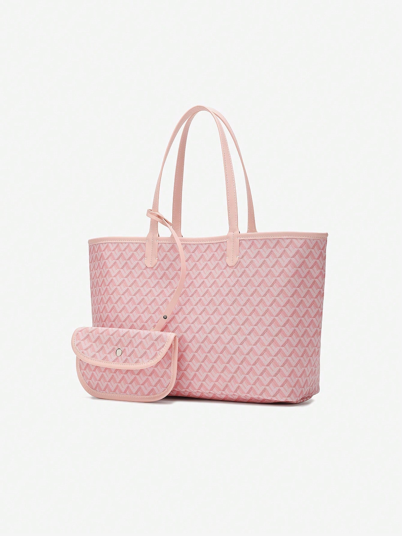 Déliane - Borsa a tracolla casual per donne in PVC con tasca aggiuntiva | Tote Bag | Grande borsa leggera per studentesse